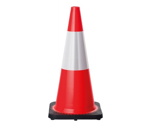 TRAFFIC CONE ORANGE 700MM C/W RELECTIVE STRIP